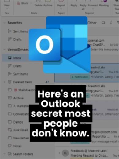 Your next favorite Outlook tip might be hiding here#microsoftoutlook #outlooktutorial #outlooktips #fypシ゚viral #tutorial #learnontikok #microsoft
