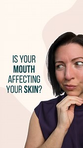 Did you know that your mouth has a microbiome just like your gut? And that your oral microbiome (and oral health in general) can affect other parts of your body (like your skin)?! Here are a few ways this can happen: 🔸Metal fillings can cause systematic issues 🔸Oral infections can make their way into the bloodstream 🔸Toothpaste can get on the skin when brushing teeth 🔸Things like bleaching your teeth could lead to dysbiosis, then hormonal changes, suppressing the immune system The takeaway? 