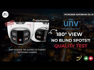 Best Wide Angle CCTV Camera? 8MP Unv Triguard 180° Quality Test Day & night IPC3K28SE-ADF28KMC-DL-I0