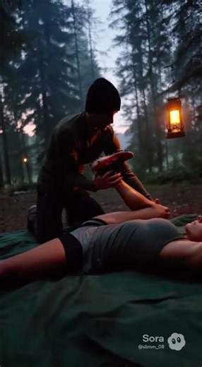 Trainer Guides Deep Hip Stretch