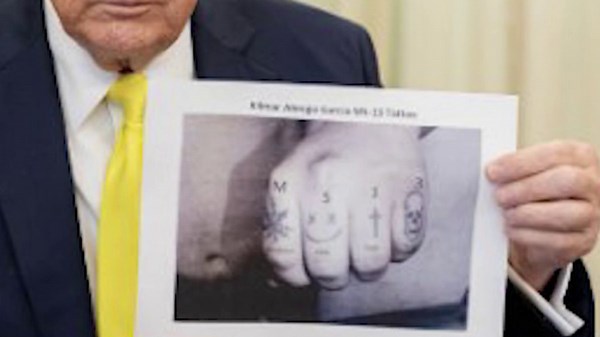 Fact check: MS-13 hand tattoo claims by Trump ‘pants on fire'