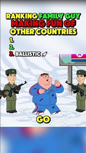 Ranking Family Guy Making Fun Of Other Countries Part 3 #familyguy