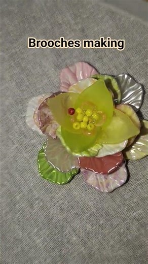 Shell brooches making tutorial #subscribe #shorts #letsstitchcooktipandvlog