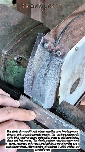 DIY Belt Grinder Machine – Simple Workshop Tool That Boosts Metalworking Productivity