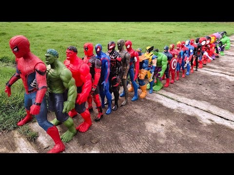 AVENGERS ACTION FIGURE COLLECTION | SPIDERMAN, HULK, IRONMAN, VENOM, CAPTAIN AMERICA, BATMAN #57