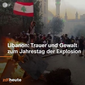 Verzweiflung und Wut in Beirut: Ein Jahr nach der Explosion stehen die Menschen immer noch vor dem Nichts. Demonstrierende ließen ihren Frust auf den Straßen der Stadt raus. | ZDF heute