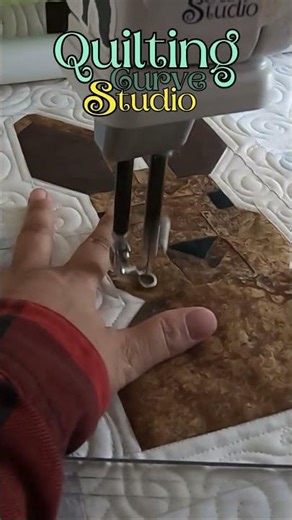 Quilting Wavy Lines on a Rabbit Quilt Block