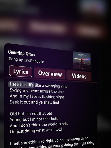 Counting Stars by OneRepublic - Lyrics and Cover