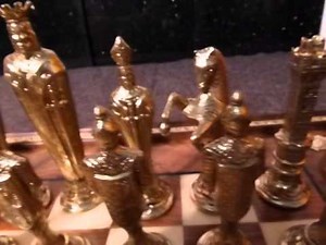 Luxury Metal Renaissance Chess Set - AncientChess.com
