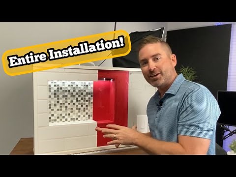 How To Install Waterproof Shower Niche Lights (LED)