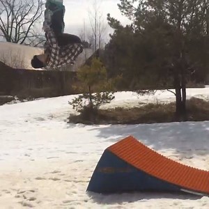 Kyle Mack doesn't even need real snow to throw down. | Air Style