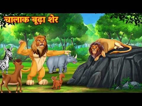 चालाक बूढ़ा शेर | SHER KI KAHANI | JUNGLE KI KAHANI | Hindi Kahani | Hindi Kahaniya | Kahani | Sher