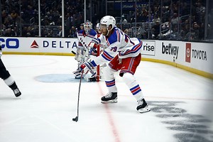 WATCH: K'Andre Miller of New York Rangers gets ejected for spitting on Drew Doughty