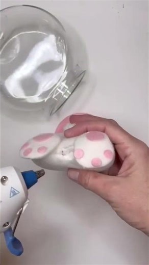 $3 Dollar Tree Easter Bunny Butt Candy Jar DIY