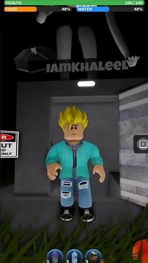 SURVIVING The BRAINROT Monster in a Bunker ‪@Iamkhaleel2‬ #roblox #shorts #iamkhaleel2
