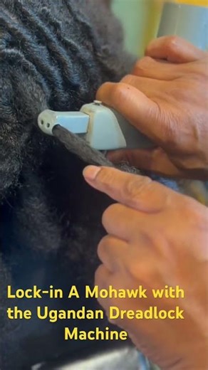 How to Loc. Mohawk with the Dreadlock Machine #dreadlockmachine #locs #locstyles #dreadlocks