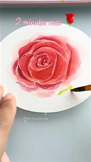 2 minutes rose🌹✨#shorts #art #painting #muktaeasydrawing #youtubeshortsviral