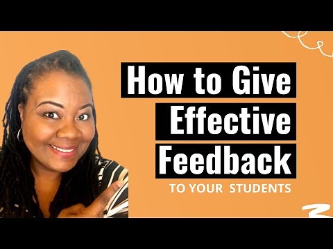 How To Give Effective Feedback to Your Students