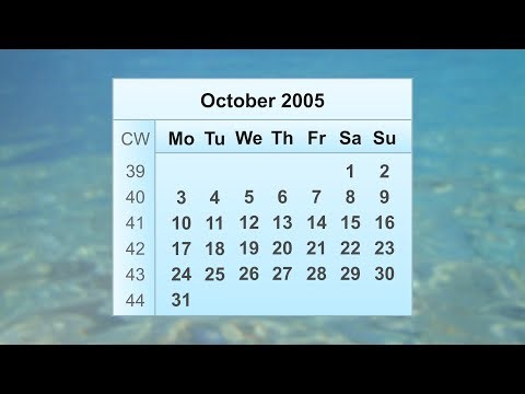 October 2005 Calendar