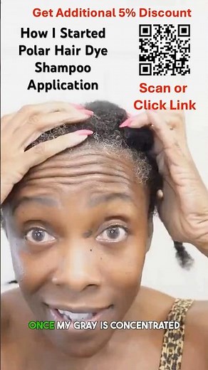 How I Applied the Polar Hair Dye Shampoo on 4C Hair Part 1
