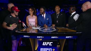 Covington, Usman separated by security during interview