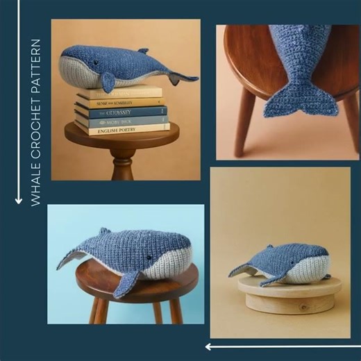 Whale Crochet Pattern PDF | Amigurumi Whale Tutorial #crochetaddict #tiktoktrends #trendingnow