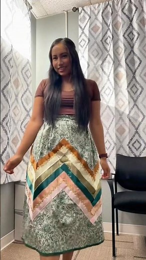 Ribbon skirt day for Native American week #nativetiktok at the school I work at🤎#Shanna #indigenous
