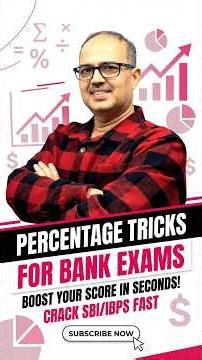 Percentage Tricks 🔥 No Pen No Paper 😱 Bank Exams Maths Shortcut 💯 | Amar Sir #shorts