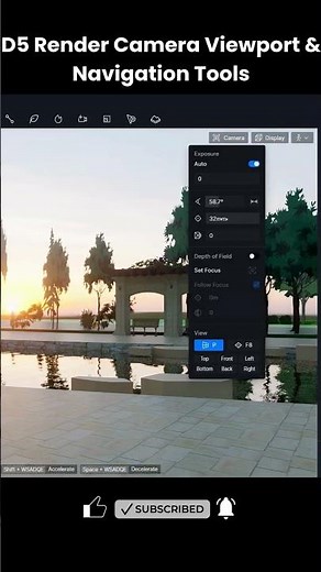 D5 Render Camera Viewport and Navigation Tools Explained | Beginners Guide to D5 Camera Controls