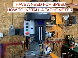 Install a Tachometer on a Round Column Mill
