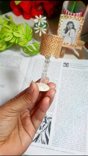 Miniature Lamp Craft Idea 💫🎀 #shorts #diy #miniature #tiny #howtomak