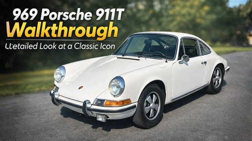 1969 Porsche 911T walkthrough detailed look at a classic icon