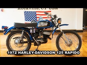 1972 HARLEY DAVIDSON 125 RAPIDO CONCOURSE RESTORATION