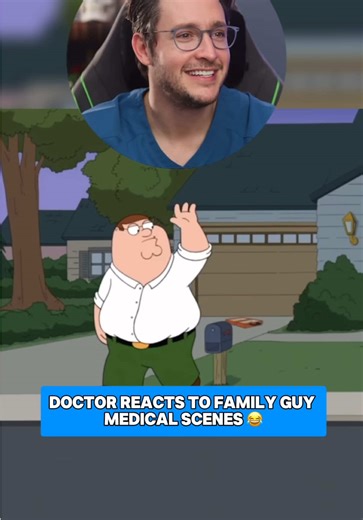 doctor reacts to family guy medical scenes 😂 #doctor #doctormike #health #react #familyguy