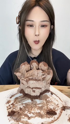 111K views · 2.9K reactions | Butterfly Pea Flower, Coconut Cream Mille Feuille and Chocolate Cake | Satisfying Asmr Videos | Jiao Asmr | Jiao Asmr | Facebook