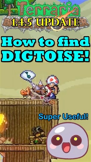 Terraria v1.4.5: How to find Digtoise! #terraria #terrariashorts #terrariatutorial #gamingshorts