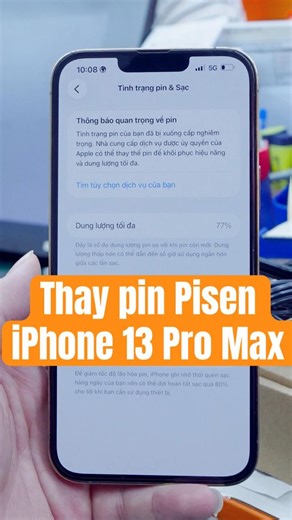 Thay pin Pisen iPhone 13 Pro Max | Fastcare