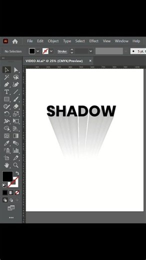 shadow effect in Adobe illustrator ✨#shorts #youtubeshorts #trending #viral