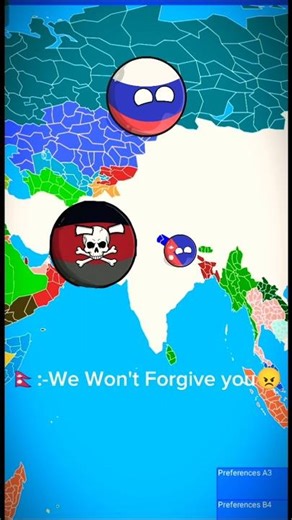 Domination Of Freaking Skull (Countryballs / Nutshell) #shorts