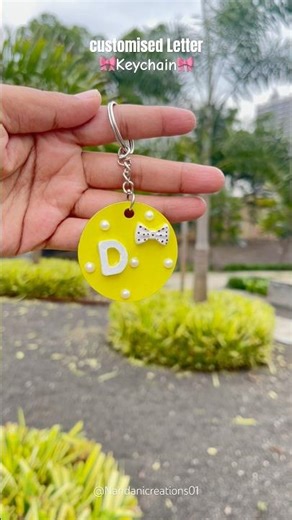 ✨ Customised Letter Keychains | Personalized Gift Idea ✨#youtubeshorts #diy