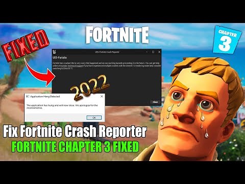 How To Fix UE5-Fortnite Crashing | UE5- Fortntie Crash Reporter | Fortnite Crash Chapter 3 in 2022