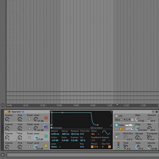 FM techno bass with Operator #shorts