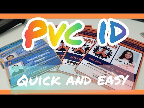 DYE INK USE INSTEAD OF PIGMENT....FOR PVC ID MAKING TUTORIAL..(W/O PVC ID CUTTER)