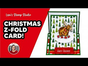 A Surprising DIY Christmas Z Fold Card | No Specialty Dies Needed