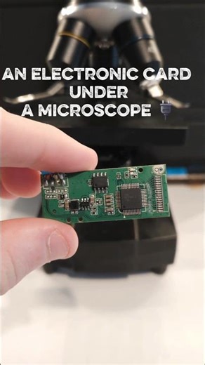 microscopic observation of an electronic circuit board #microscope #science #experiment