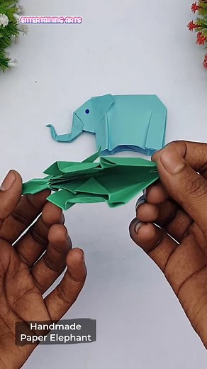 305K views · 2.9K reactions | Handmade Paper Elephant #Reels #Crafts #Origami | Entertaining Arts | Facebook