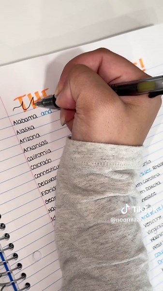 Memorizing the 50 States: A Handwriting Challenge Tribute