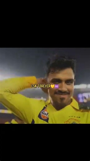 CSK FOREVER ! 😏❤️ #csk #dhoni #jadeja #whatsappstatus
