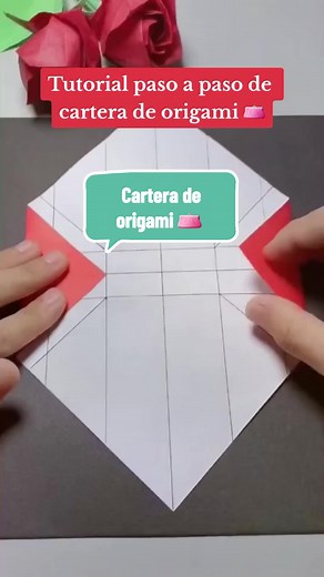 Tutorial de cartera de origami paso a paso