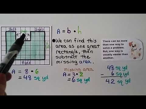 4th Grade Math 13.3, Area of Combined Rectangles
